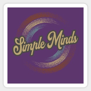 Simple Minds Circular Fade Sticker